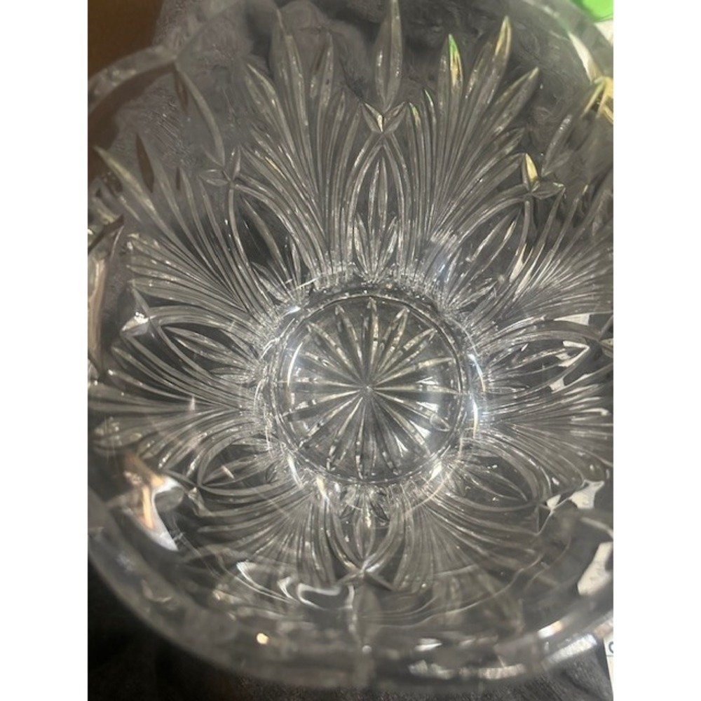Royal Limited Bohemia Clear Crystal Champagne Bucket Czech Republic 8lbs - Picture 2 of 3